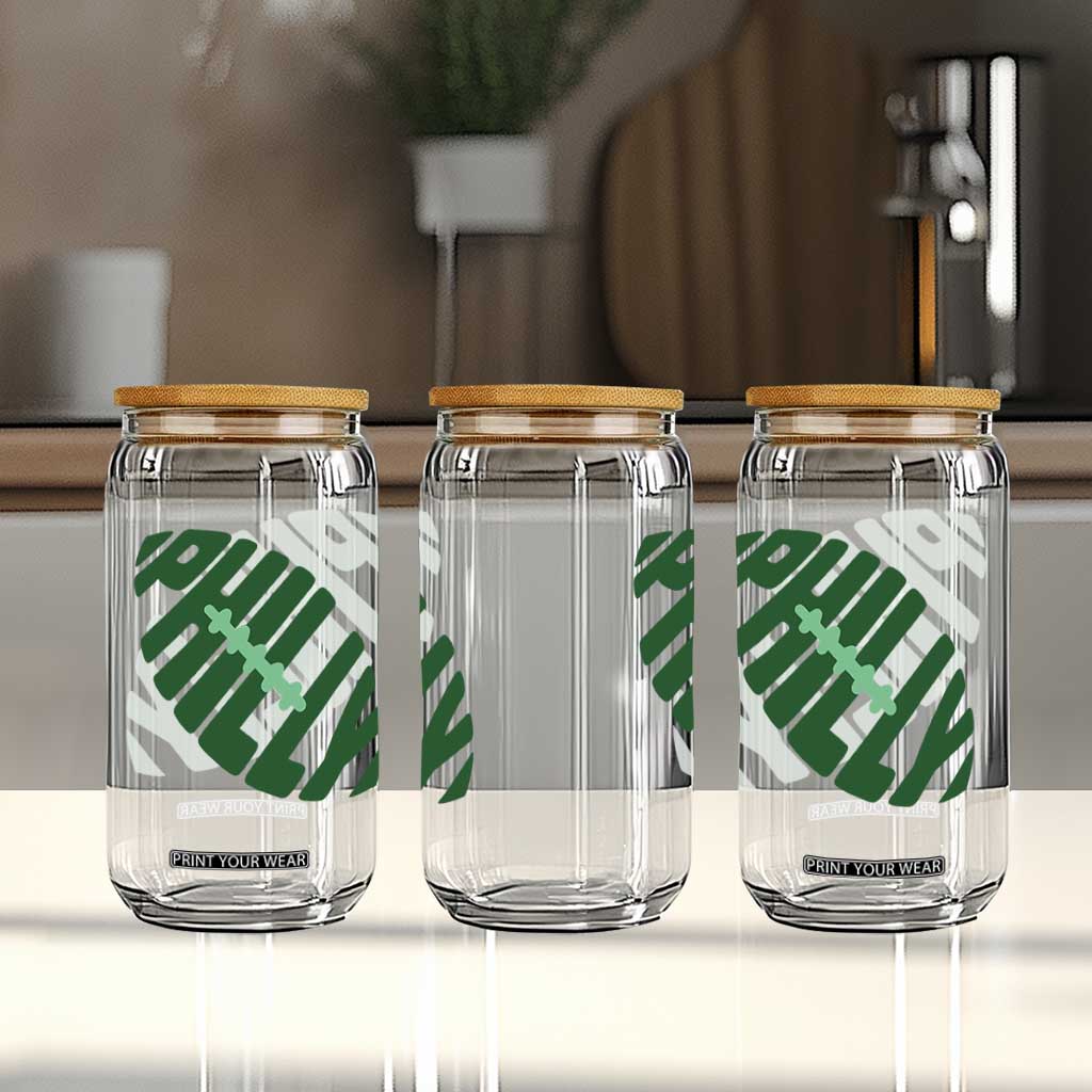 Philly Game Day Glass Can Football Team Retro Sports Fan TS10 Print Your Wear