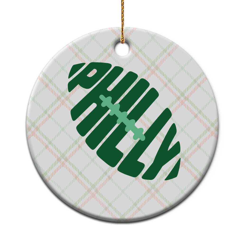 Philly Game Day Ceramic Ornament Football Team Retro Sports Fan TS10 1pc Christmas Plaid Print Your Wear