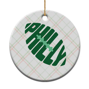 Philly Game Day Ceramic Ornament Football Team Retro Sports Fan TS10 1pc Christmas Plaid Print Your Wear