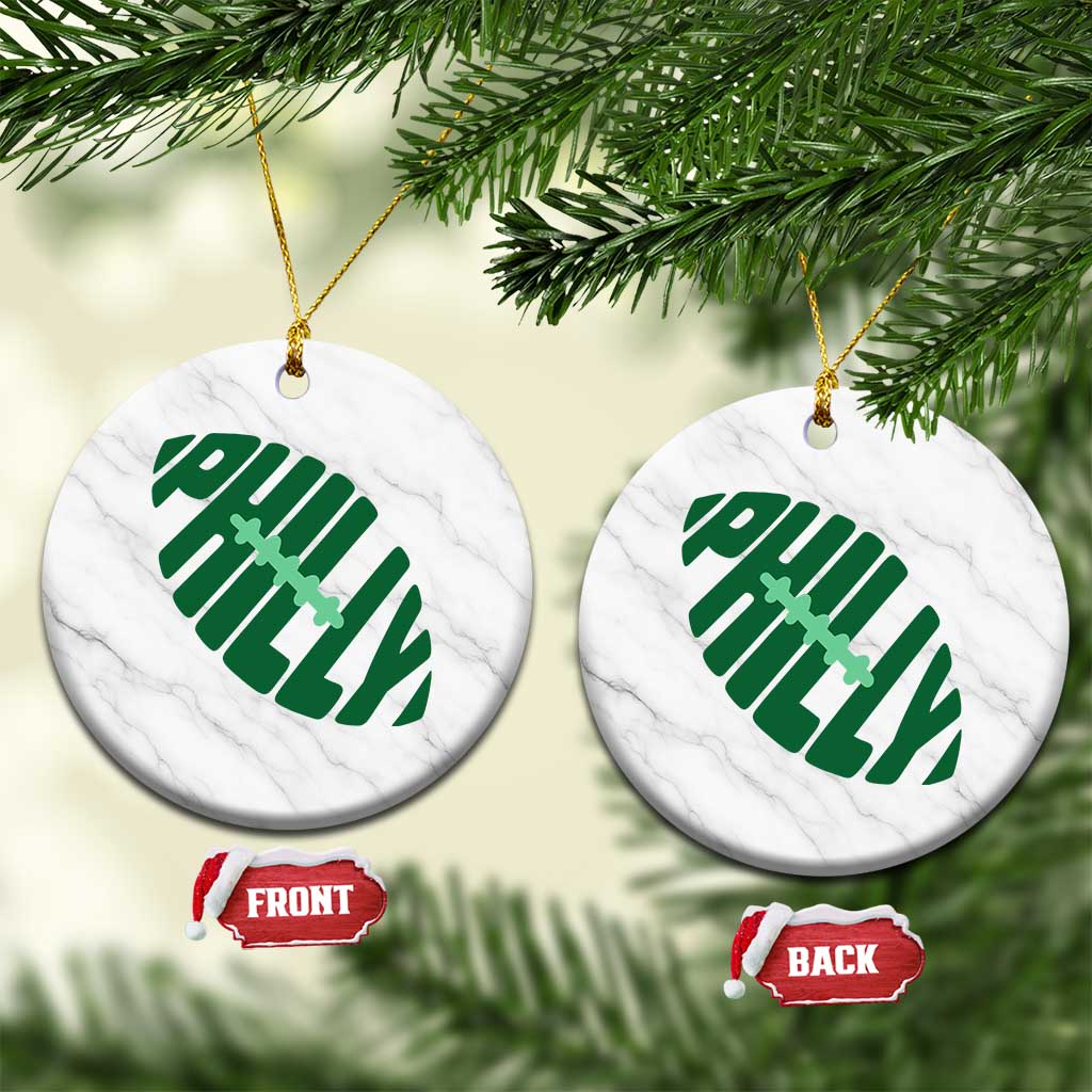Philly Game Day Ceramic Ornament Football Team Retro Sports Fan TS10 1pc White Marble Print Your Wear