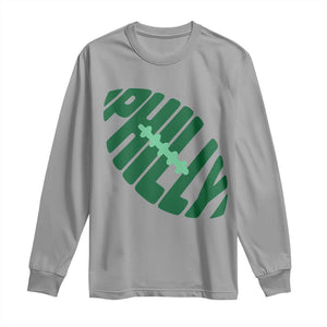 Philly Game Day Long Sleeve Shirt Football Team Retro Sports Fan TS10 Sport Gray Print Your Wear