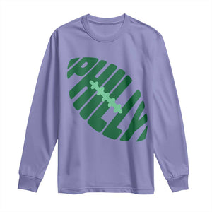 Philly Game Day Long Sleeve Shirt Football Team Retro Sports Fan TS10 Violet Print Your Wear