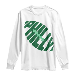 Philly Game Day Long Sleeve Shirt Football Team Retro Sports Fan TS10 White Print Your Wear