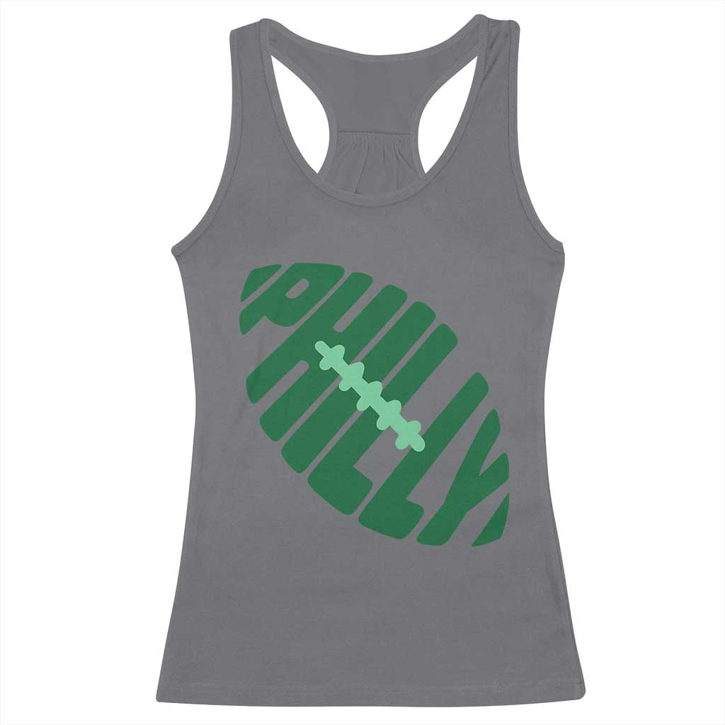 Philly Game Day Racerback Tank Top Football Team Retro Sports Fan TS10 Charcoal Print Your Wear