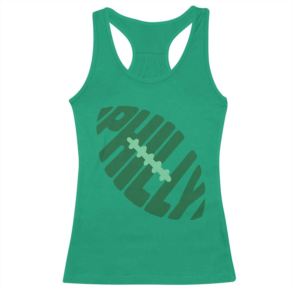 Philly Game Day Racerback Tank Top Football Team Retro Sports Fan TS10 Irish Green Print Your Wear