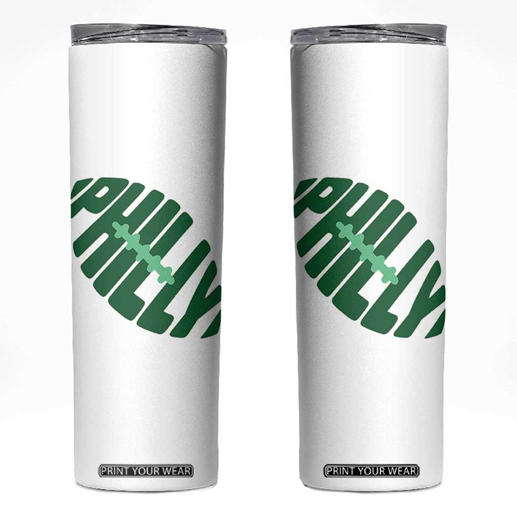 Philly Game Day Skinny Tumbler Football Team Retro Sports Fan TS10 White Print Your Wear
