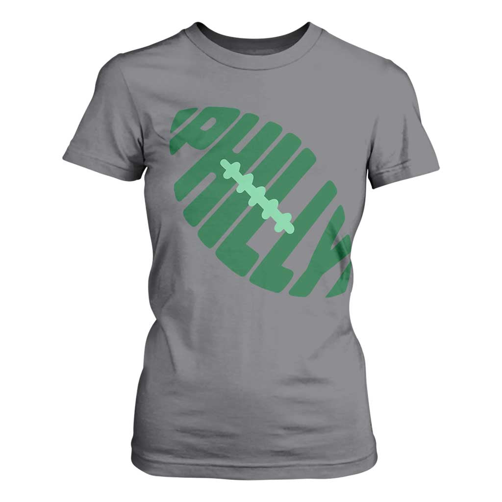 Philly Game Day T Shirt For Women Football Team Retro Sports Fan TS10 Charcoal Print Your Wear