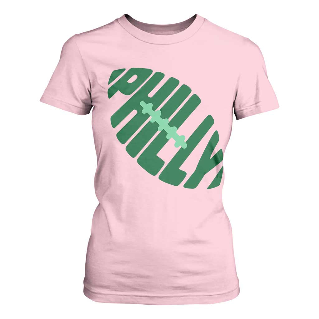 Philly Game Day T Shirt For Women Football Team Retro Sports Fan TS10 Light Pink Print Your Wear