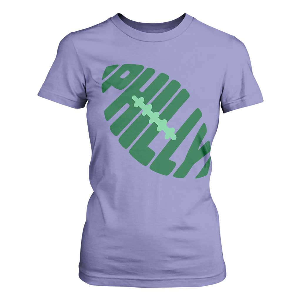 Philly Game Day T Shirt For Women Football Team Retro Sports Fan TS10 Violet Print Your Wear
