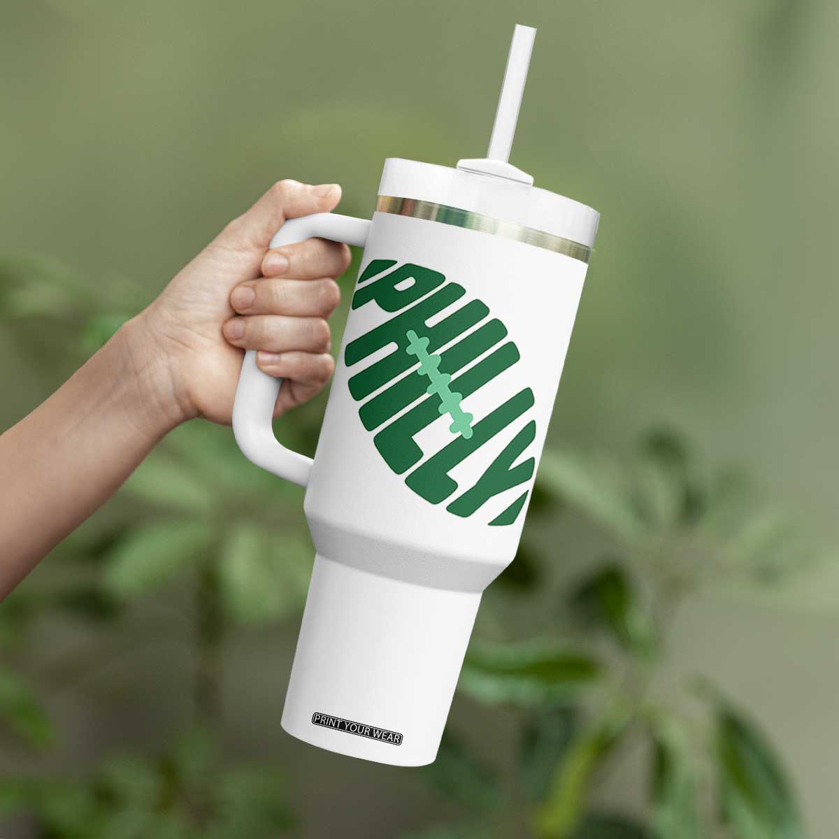 Philly Game Day Tumbler With Handle Football Team Retro Sports Fan TS10 Print Your Wear
