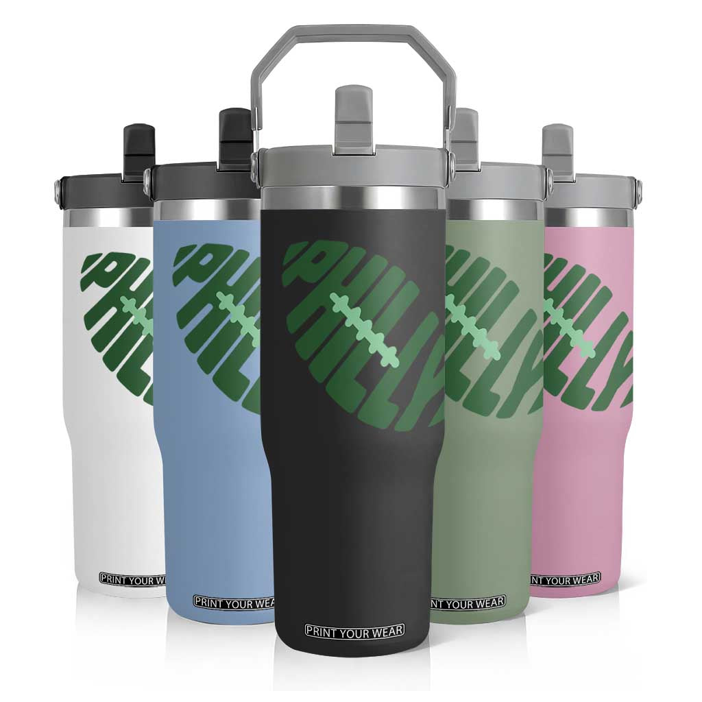 Philly Game Day Flip Straw Tumbler Football Team Retro Sports Fan TS10 Print Your Wear