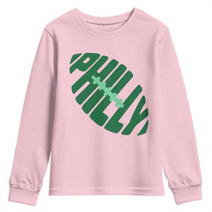Philly Game Day Youth Sweatshirt Football Team Retro Sports Fan TS10 Light Pink Print Your Wear