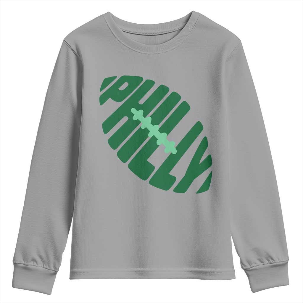 Philly Game Day Youth Sweatshirt Football Team Retro Sports Fan TS10 Sport Gray Print Your Wear