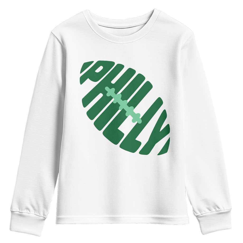 Philly Game Day Youth Sweatshirt Football Team Retro Sports Fan TS10 White Print Your Wear
