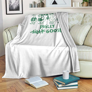 Philly Goose Throw Blanket Funny PFE Football Fan Gear Silly Gooses TS10 Print Your Wear