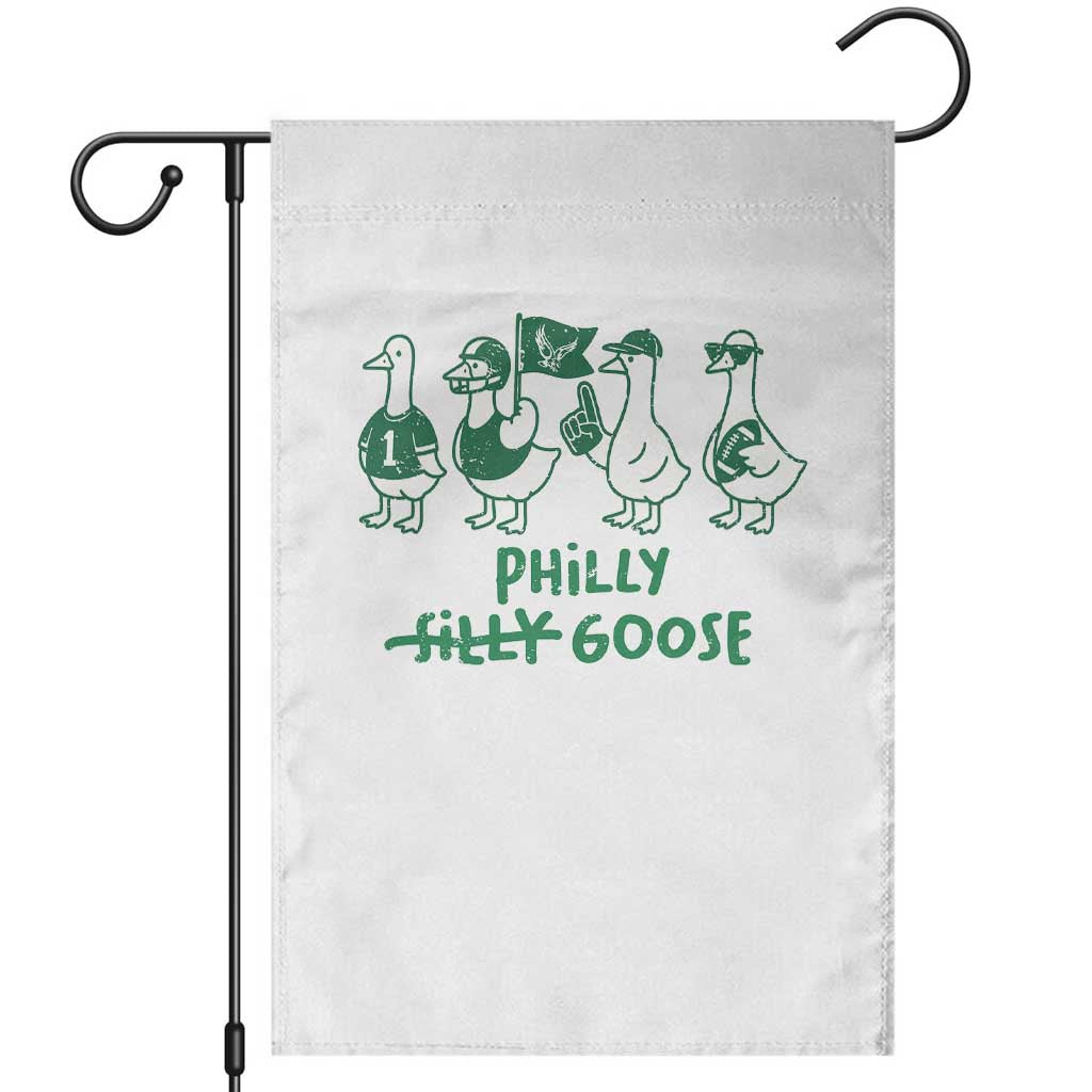 Philly Goose Garden Flag Funny Philadelphia Football Fan Gear Silly Gooses TS10 White Print Your Wear