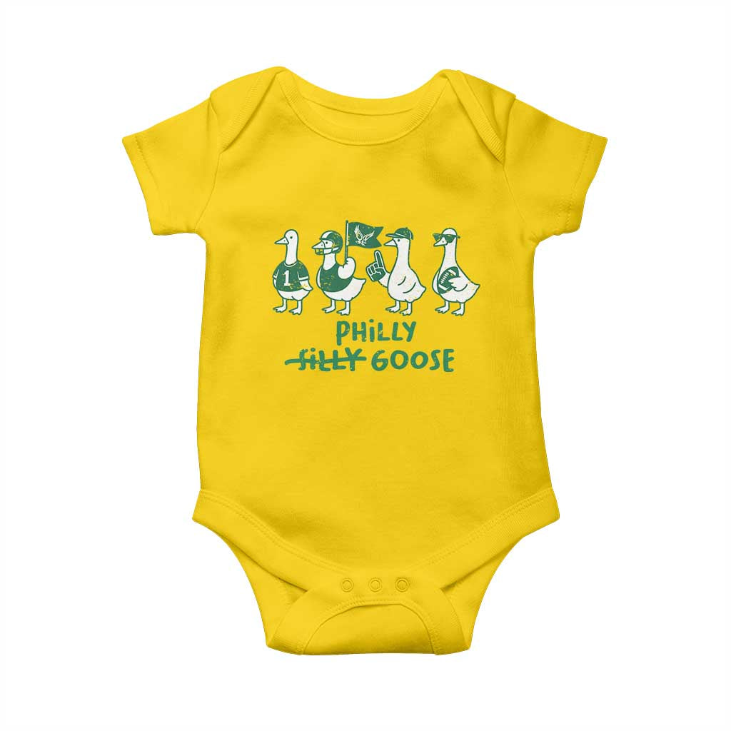 Philly Goose Baby Onesie Funny PFE Football Fan Gear Silly Gooses TS10 Daisy Print Your Wear
