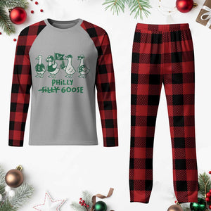 Philly Goose Plaid Pajama Set Funny Philadelphia Football Fan Gear Silly Gooses TS10 Buffalo Plaid Print Your Wear