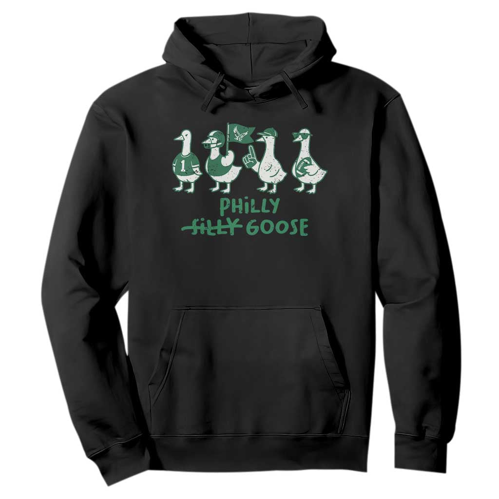 Philly Goose Hoodie Funny Philadelphia Football Fan Gear Silly Gooses TS10 Black Print Your Wear