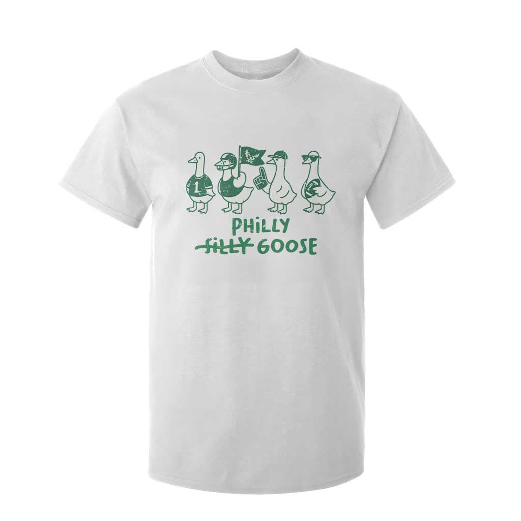 Philly Goose T Shirt For Kid Funny PFE Football Fan Gear Silly Gooses TS10 White Print Your Wear