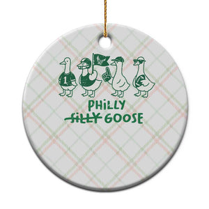 Philly Goose Ceramic Ornament Funny Philadelphia Football Fan Gear Silly Gooses TS10 1pc Christmas Plaid Print Your Wear