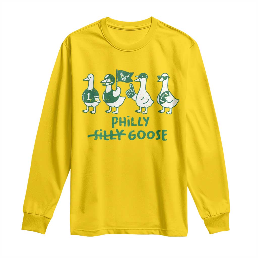 Philly Goose Long Sleeve Shirt Funny PFE Football Fan Gear Silly Gooses TS10 Daisy Print Your Wear