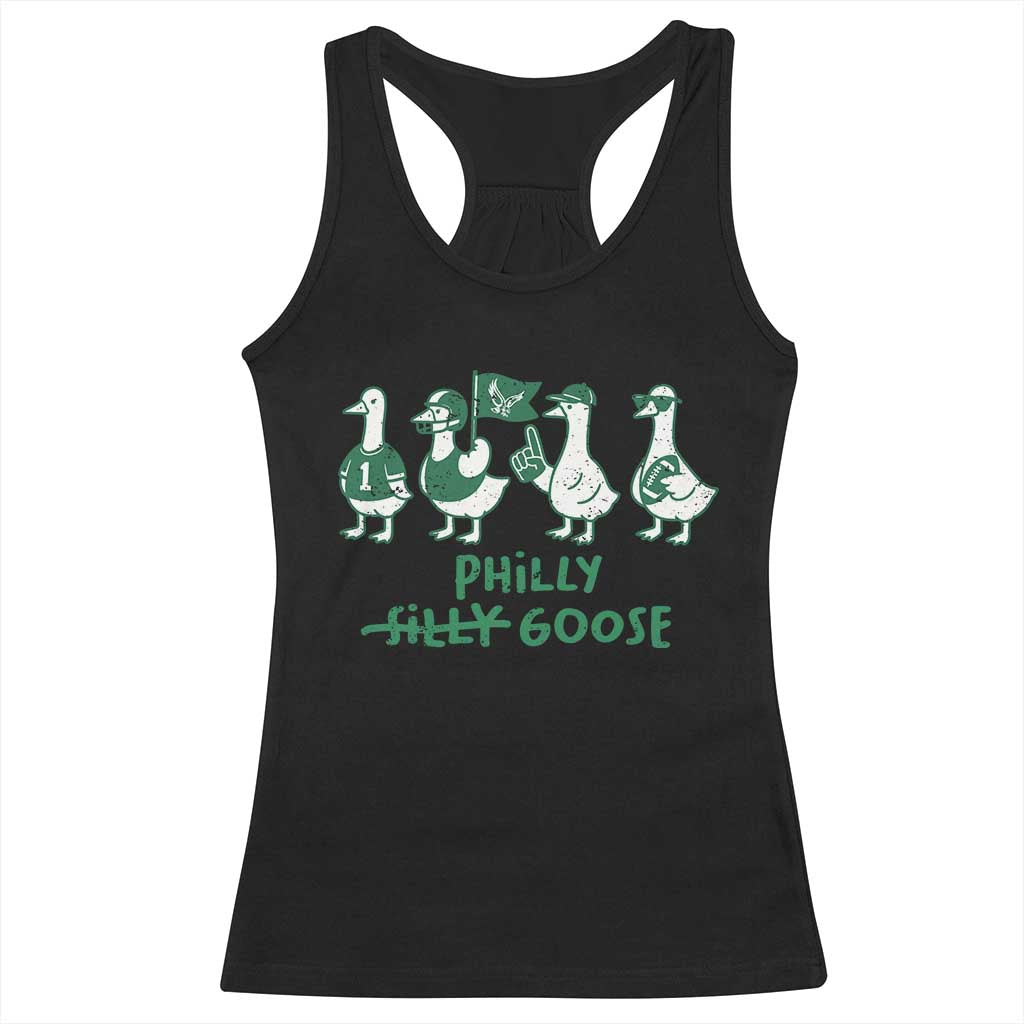 Philly Goose Racerback Tank Top Funny Philadelphia Football Fan Gear Silly Gooses TS10 Black Print Your Wear