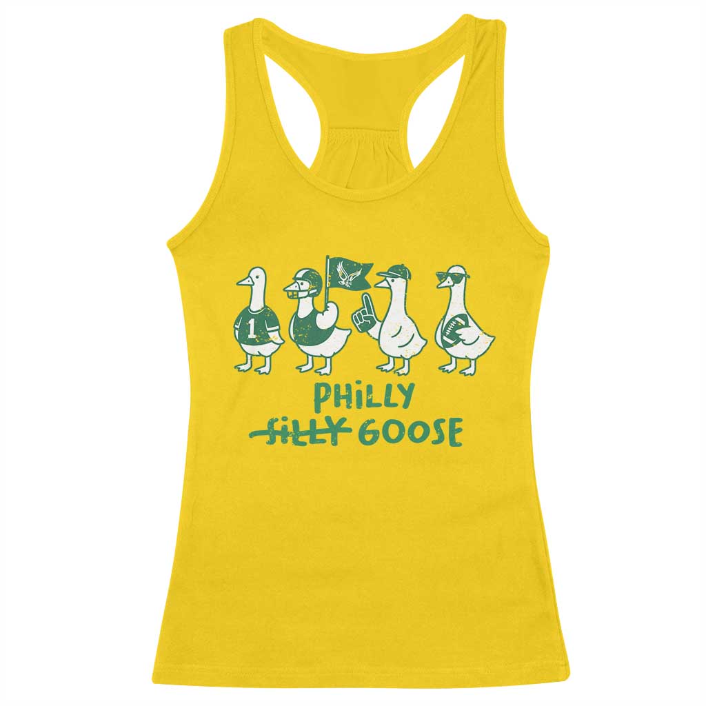 Philly Goose Racerback Tank Top Funny PFE Football Fan Gear Silly Gooses TS10 Daisy Print Your Wear
