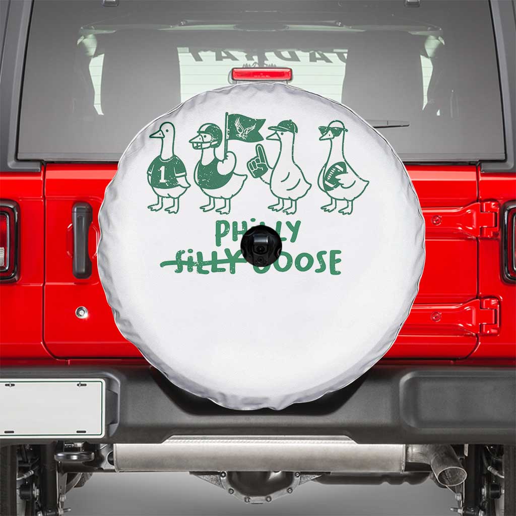 Philly Goose Spare Tire Cover Funny PFE Football Fan Gear Silly Gooses TS10 White Print Your Wear