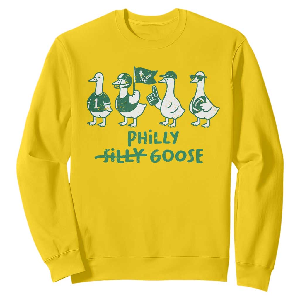 Philly Goose Sweatshirt Funny PFE Football Fan Gear Silly Gooses TS10 Daisy Print Your Wear