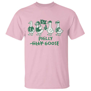Philly Goose T Shirt Funny Philadelphia Football Fan Gear Silly Gooses TS10 Light Pink Print Your Wear