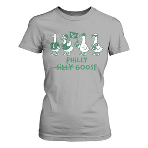 Philly Goose T Shirt For Women Funny Philadelphia Football Fan Gear Silly Gooses TS10 Sport Gray Print Your Wear