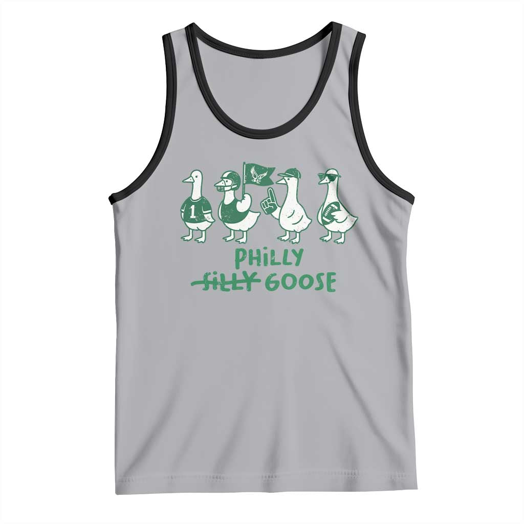 Philly Goose Tank Top Funny Philadelphia Football Fan Gear Silly Gooses TS10 Athletic Heather Black Print Your Wear