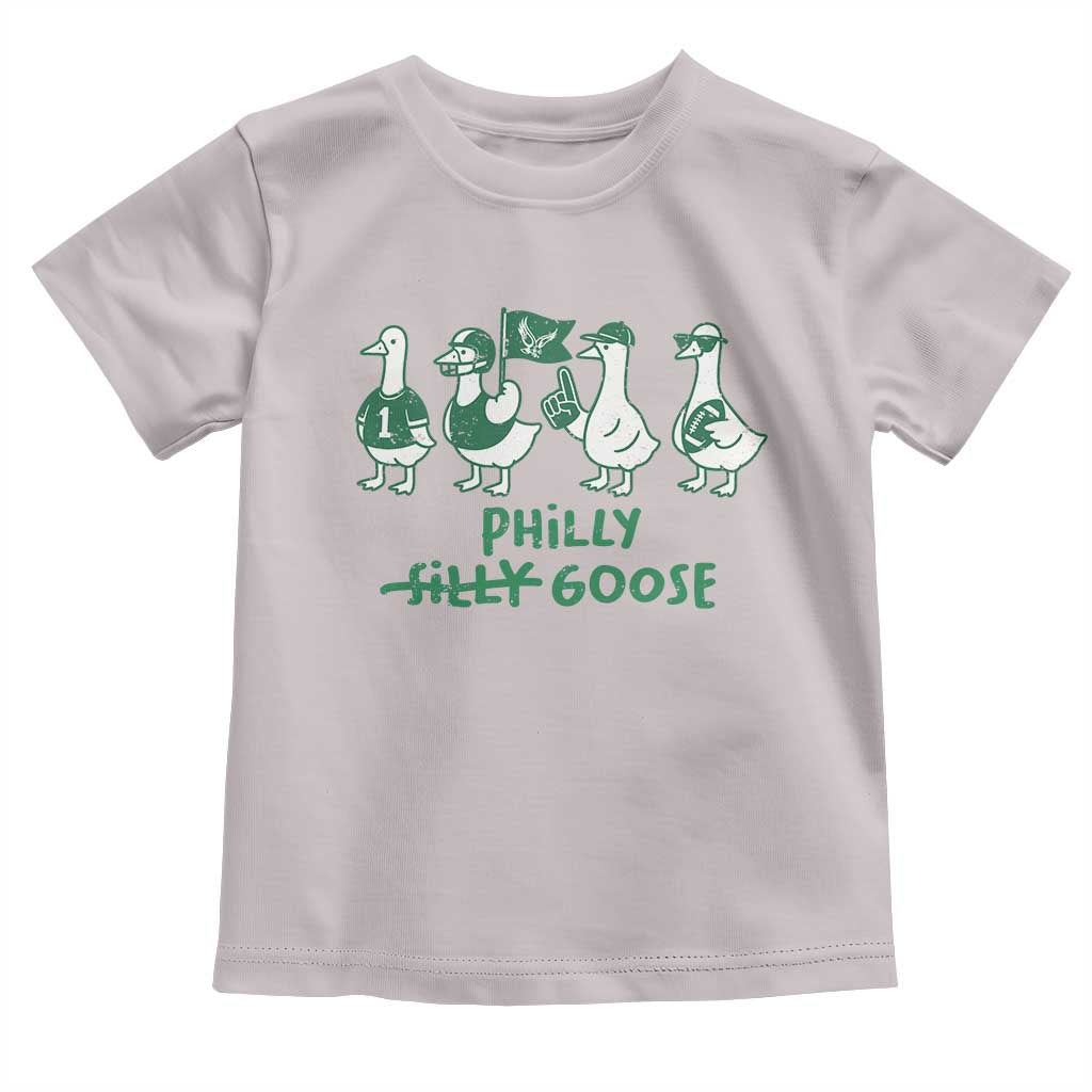 Philly Goose Toddler T Shirt Funny Philadelphia Football Fan Gear Silly Gooses TS10 Ice Gray Print Your Wear