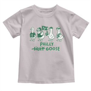 Philly Goose Toddler T Shirt Funny Philadelphia Football Fan Gear Silly Gooses TS10 Ice Gray Print Your Wear