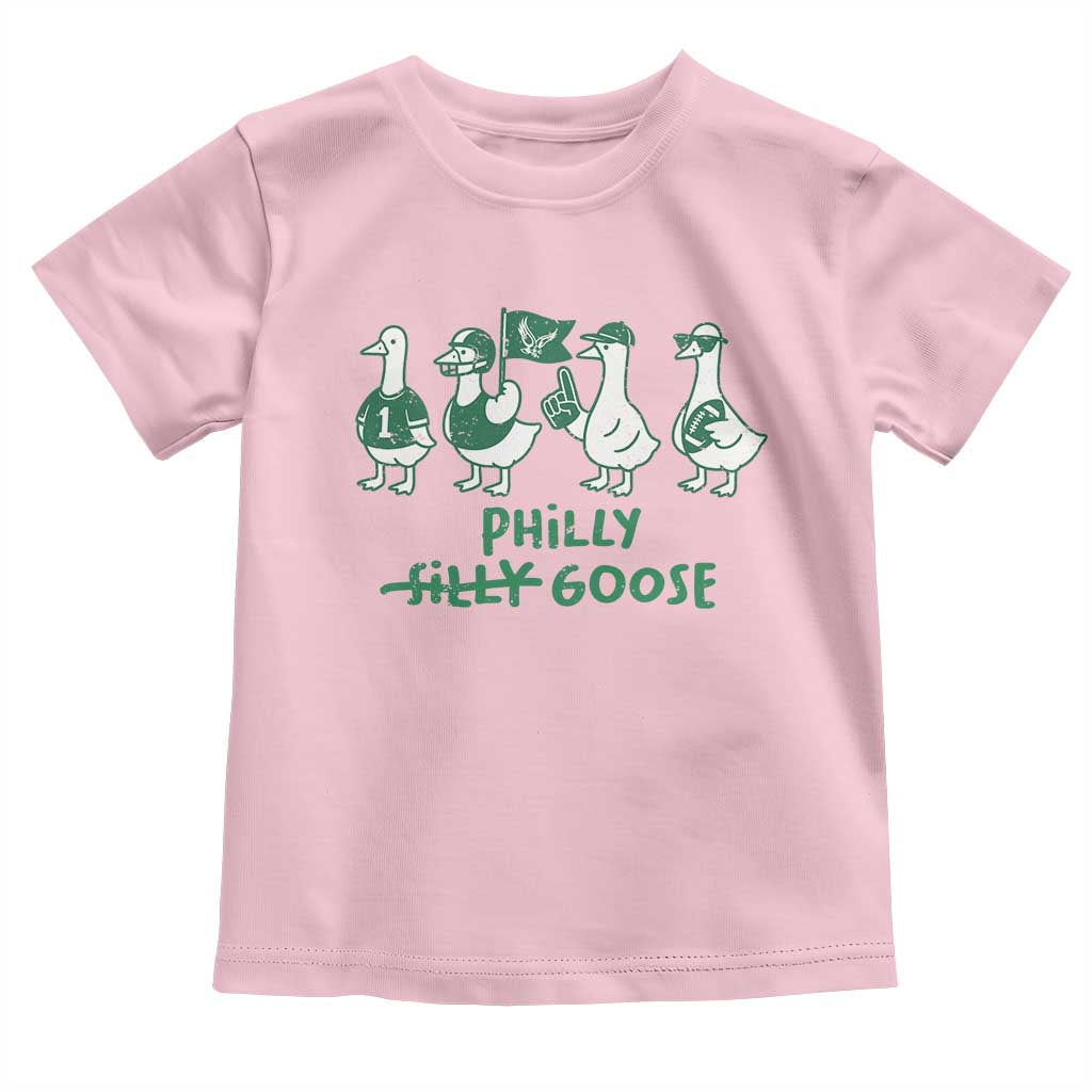 Philly Goose Toddler T Shirt Funny Philadelphia Football Fan Gear Silly Gooses TS10 Light Pink Print Your Wear