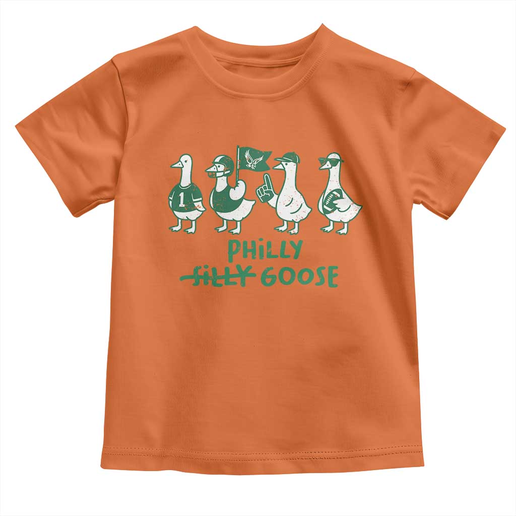 Philly Goose Toddler T Shirt Funny Philadelphia Football Fan Gear Silly Gooses TS10 Orange Print Your Wear