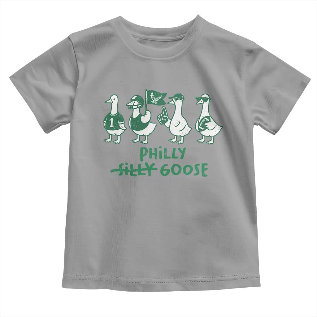 Philly Goose Toddler T Shirt Funny Philadelphia Football Fan Gear Silly Gooses TS10 Sport Gray Print Your Wear