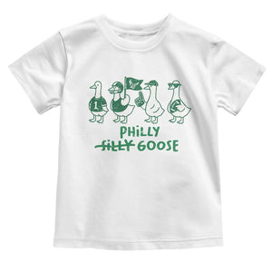 Philly Goose Toddler T Shirt Funny Philadelphia Football Fan Gear Silly Gooses TS10 White Print Your Wear