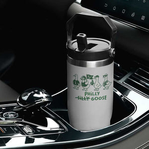 Philly Goose Flip Straw Tumbler Funny PFE Football Fan Gear Silly Gooses TS10 Print Your Wear