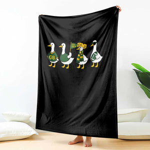 Vintage Green Bay Goose Throw Blanket Funny Silly Gooses Football TS10 Print Your Wear