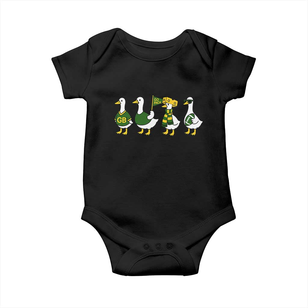 Vintage Green Bay Goose Baby Onesie Funny Silly Gooses Football TS10 Black Print Your Wear
