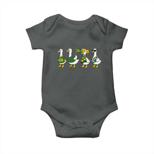 Vintage Green Bay Goose Baby Onesie Funny Silly Gooses Football TS10 Dark Heather Print Your Wear
