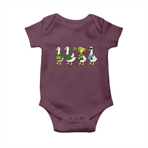 Vintage GB Goose Baby Onesie Funny Silly Gooses Football TS10 Maroon Print Your Wear