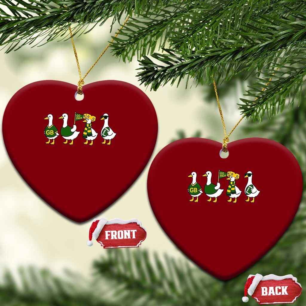 Vintage Green Bay Goose Ceramic Ornament Funny Silly Gooses Football TS10 Print Your Wear