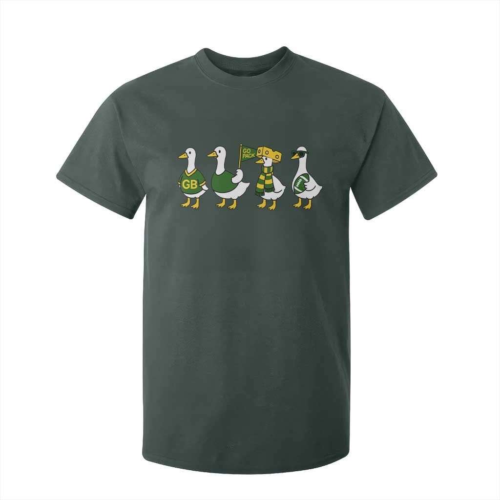Vintage GB Goose T Shirt For Kid Funny Silly Gooses Football TS10 Dark Forest Green Print Your Wear