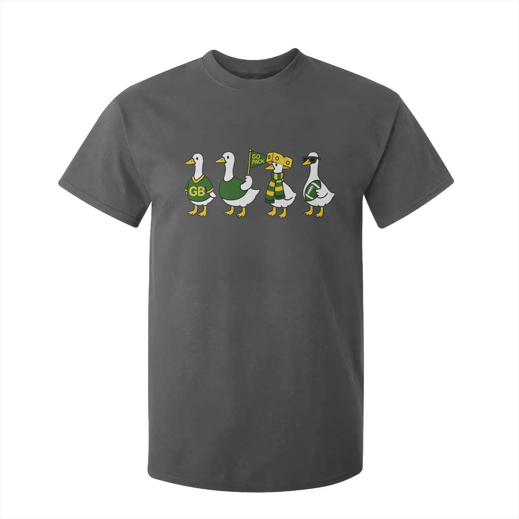 Vintage Green Bay Goose T Shirt For Kid Funny Silly Gooses Football TS10 Dark Heather Print Your Wear
