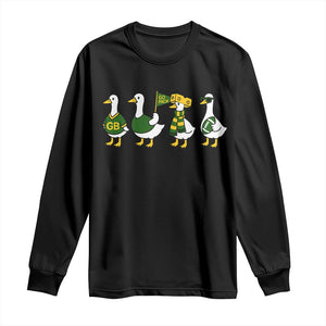 Vintage GB Goose Long Sleeve Shirt Funny Silly Gooses Football TS10 Black Print Your Wear