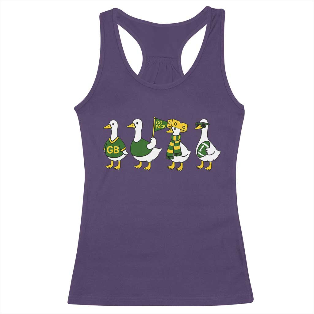Vintage Green Bay Goose Racerback Tank Top Funny Silly Gooses Football TS10 Purple Print Your Wear