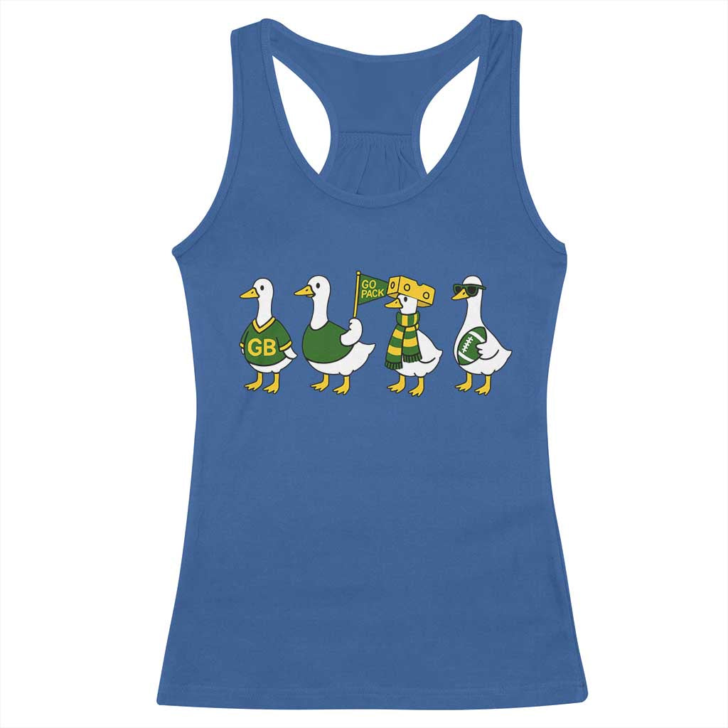 Vintage Green Bay Goose Racerback Tank Top Funny Silly Gooses Football TS10 Royal Blue Print Your Wear